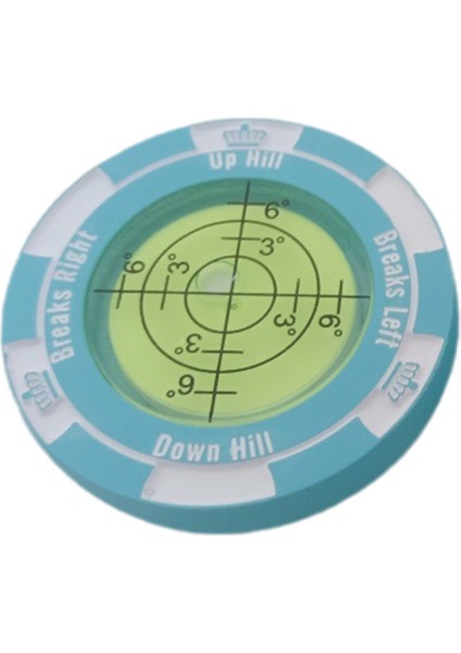 Golf Putter Reader Golf Eğitim Yardımı Golf Ball Marker Golf Aksesuarları Hediyeler Mavi (Yurt Dışından)