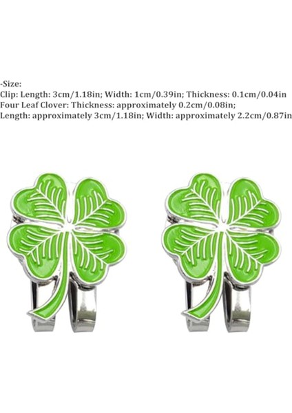 Golf Şapka Klibi, Manyetik Çıkarılabilir Şapka Klipli Dört Yapraklı, Mark Ball Mark Hediye (Yurt Dışından) indirimleri