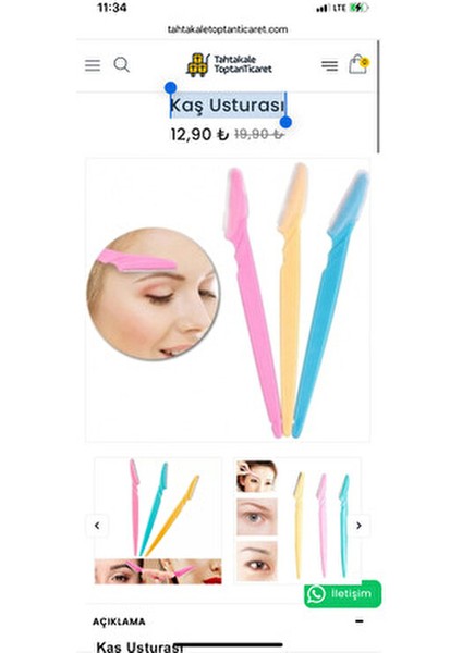 Kaş Usturası 3'lü Set fiyatları