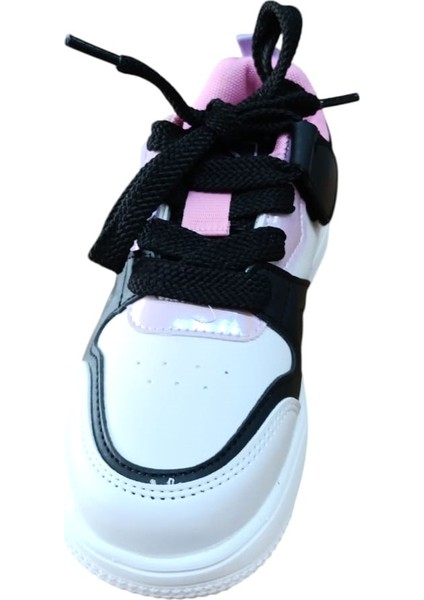 Megan Kız Çocuk Bağcıklı Sneaker Spor Ayakkabı Beyaz - Lila indirimleri