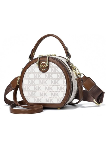 Kadınlar Için Tek Omuzlu Postacı Çantası Yeni Stil Basit ve Atmosferik Küçük Yuvarlak Çanta Kore Tarzı Trend Kişilik Büyük Kapasiteli Küçük Çanta (Yurt Dışından) fiyatları