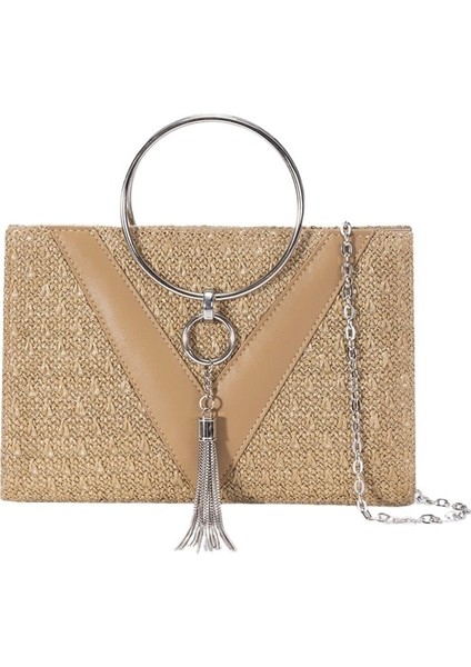 Yeni Hasır Çanta Popüler Kadın Çantası Zincir Haberci Çantası Moda Çanta (Yurt Dışından)