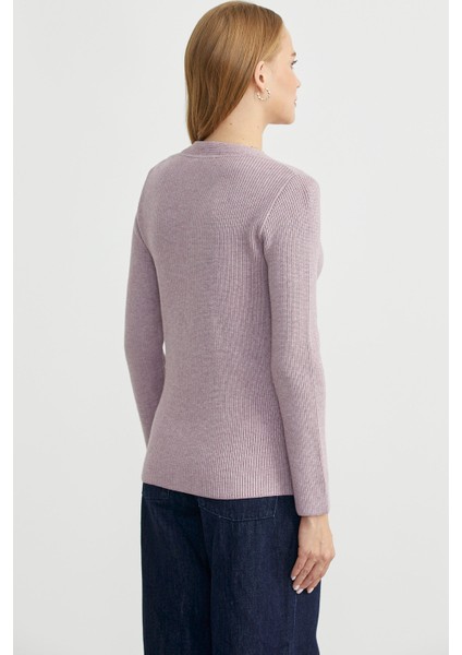 Maskülen Kruvaze Triko Ceket - Gül indirimleri