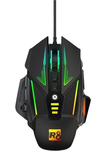 Mekanik Fare Kablolu Bilgisayar Dizüstü Oyun Makro Tanımı Renkli Optik Fare (Yurt Dışından)