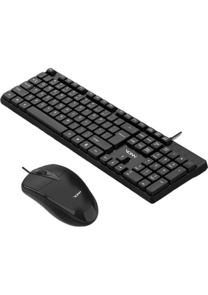 VON15 Kablolu Klavye ve Fare Vonn Fanning Oyun Iş Ofis Ev USB Klavye ve Fare Seti (Yurt Dışından)