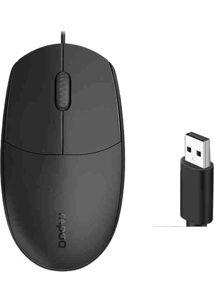 N100C Kablolu Fare Bilgisayar Ofis Iş Faresi USB Fare Evrensel (Yurt Dışından)