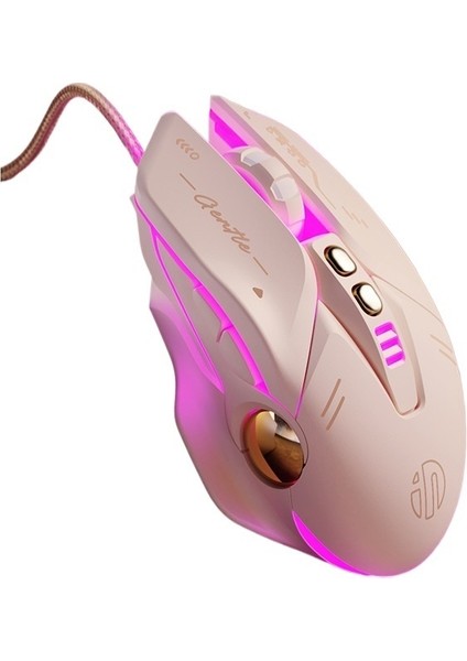 Fare Kablolu Oyun E-Spor Kızlar Sessiz Ev Ofis Masaüstü Bilgisayarı (Yurt Dışından)