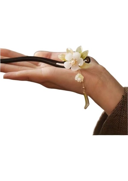 Yeni Magnolia Ahşap Saç Tokası Basit Topuz Başlığı Vadi Zambağı (Yurt Dışından) modelleri