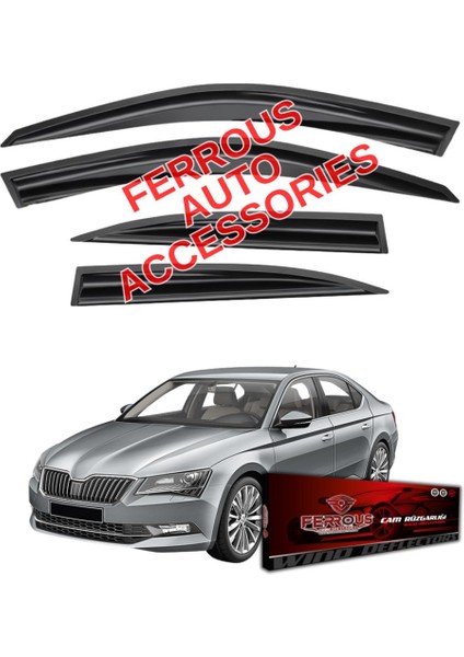 Skoda Superb Ferrous Cam Rüzgarlığı 4lü 2015 2020