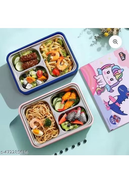 750 ml 3 Bölmeli Paslanmaz Çelik Çocuk Beslenme Kabı – Sızdırmaz Kilitli Kapak Bento Termos modelleri