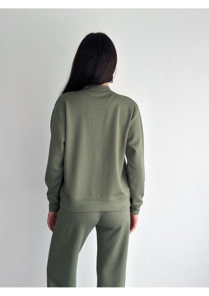 Kolej Yaka Pantolun Çımalı Yumuşak Doku Modal Kumaş Eşofman Takım fırsatları