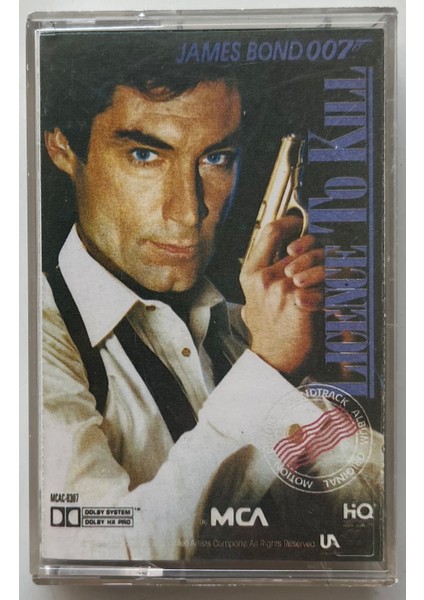 James Bond Licence To Kill Film Müzikleri Kaset (Orijnal Dönem Baskı Kaset)