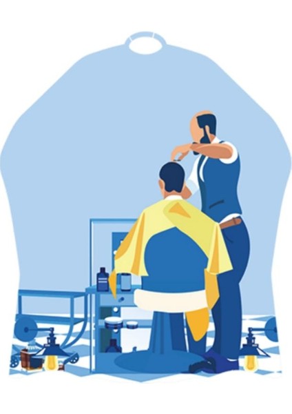 Lüx Penuar Berber Önlüğü Dijital Baskı 120X160 cm Model: 1085