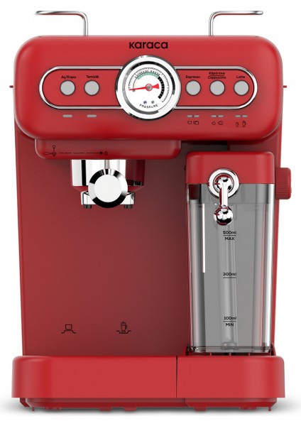 Vintage Craft Süt Hazneli Espresso, Latte ve Capuccino Makinesi Red fiyatları