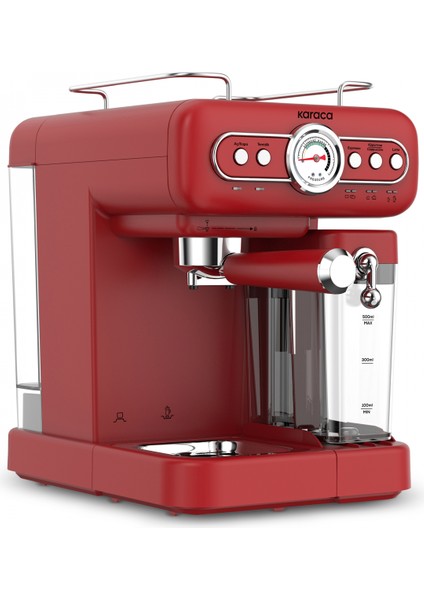 Vintage Craft Süt Hazneli Espresso, Latte ve Capuccino Makinesi Red modelleri