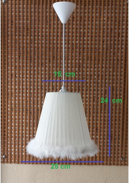 Krem Organze Avize M-58 Yatak Odası Çocuk Odası Genç ve Bebek Odası Avize Aydınlatma Sarkıt fiyatları