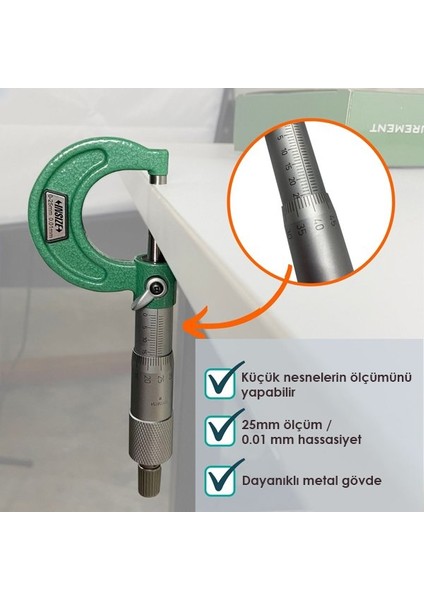 Mekanik Mikrometre 3203-25A fiyatları