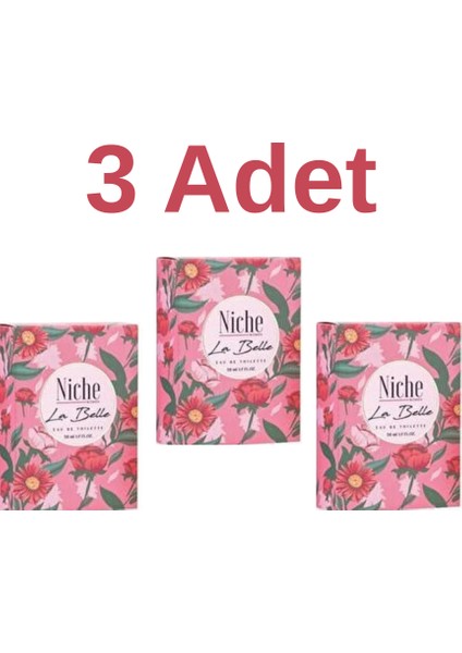 Niche La Belle Parfüm 50 ml 3 Adet