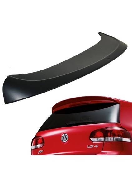 Vw Golf 6 2009-2012 Mk6 Parlak Siyah Plastik Spoyler