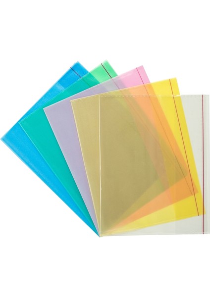 A4 Hazır Defter Kabı 5'li Paket Şeffaf Mavi 20'li Kutu fiyatları
