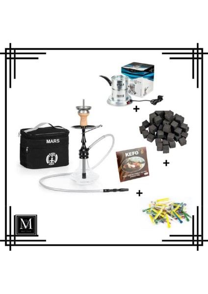 Babil 2006 Mars Nargile Takımı Full Set + Ocak+Kömür+Folyo+Sipsi