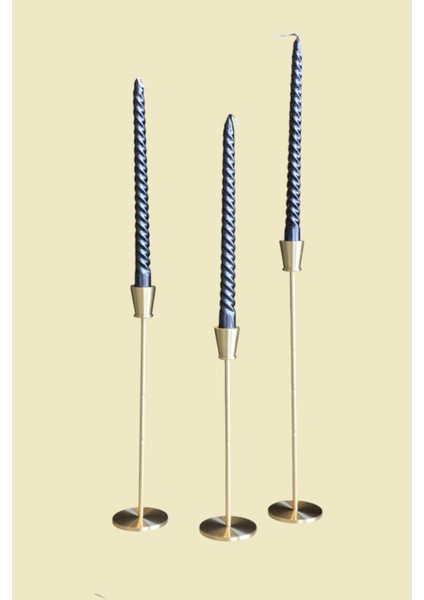 Molten 3lü Tasarım Şamdan Mumluk Dekoratif