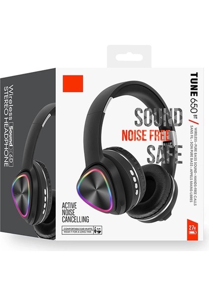 Tune 650 Bt Rgb Kablosuz Kafaüstü Kulaklık - SIYAH-(5796) - CHT4029-3720 modelleri