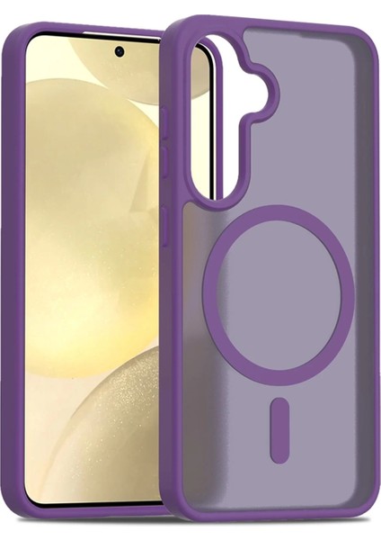 Samsung Galaxy S24 Jota Magsafe Kapak - Derin Mor modelleri