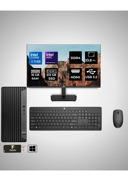 Pro Tower 290 G9 İ5-13500 16 GB Ram 512 GB Ssd/ktc Monitör 23.8'' W11