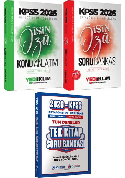 Kpss 2026 Ortaöğretim Ön Lisans Işin Özü Konu ve Soru - Ortaöğretim Ön Lisans Tek Kitap Soru