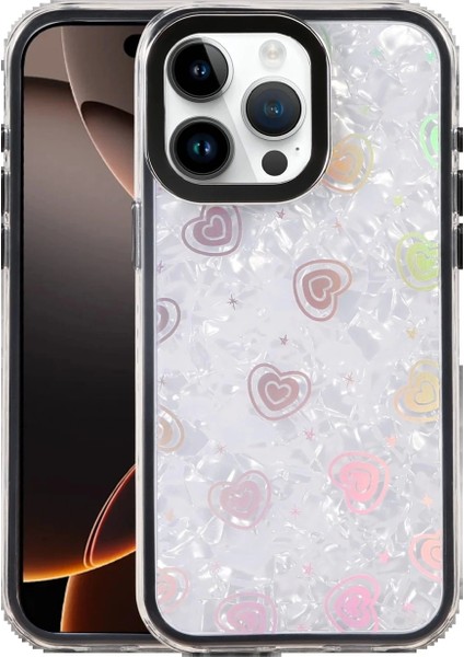 Apple iPhone 15 Pro Max Lumi Desenli Kapak - Siyah