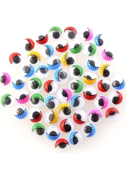 Vagon Oynar Göz Renkli 10MM 120LI Poşette - 4 Adet