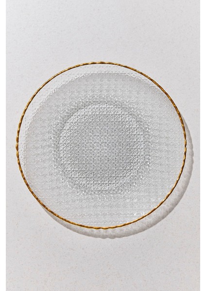 Buzlu Cam Supla Altın 34 cm