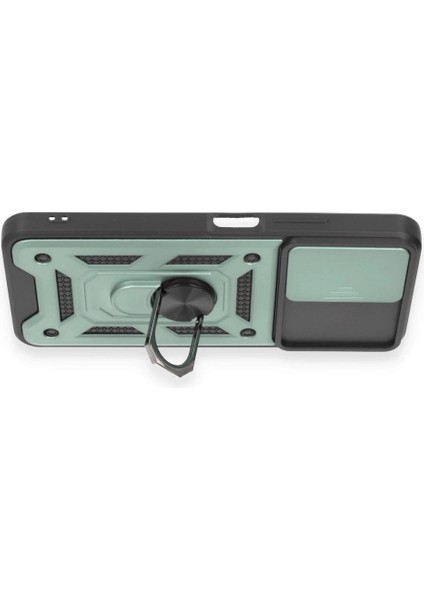 Xiaomi Redmi Note 12 4g Kılıf Pars Lens Yüzüklü Silikon - Yeşil modelleri