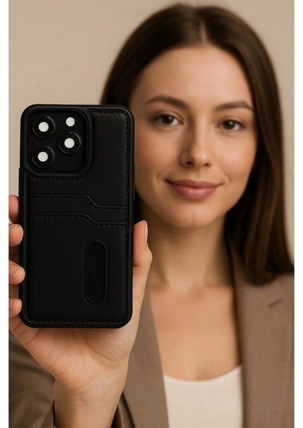 Xiaomi Redmi Note 14 4g Kılıf Sara Kartvizitli Deri Kılıf - Siyah fiyatları