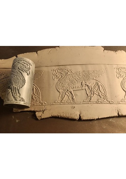 8 cm Doku Rulosu Antik Desen Silindir Desen Oklavası Mühür Baskı Seramik ve Polimer Kil fiyatları
