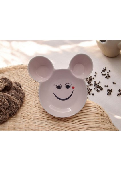 Seramik El Yapımı Çocuk Mama Tabağı