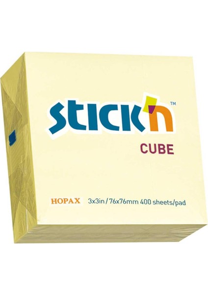 Stıckn Yapışkanlı Not Kağıdı 400 Yp 76X76 Sarı 21072