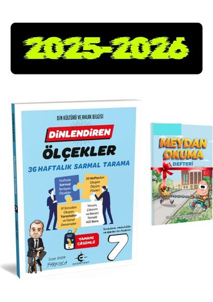 7. Sınıf Dinlendiren Ölçekler 36 Haftalık Sarmal Tarama