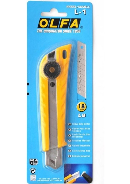 Maket Bıçağı Geniş Sıkıştırmalı Ağır Model L-1