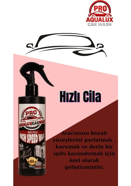 Proaqualuxcarwash Hızlı Cila - Demir Tozu ve Jant Temizleyici