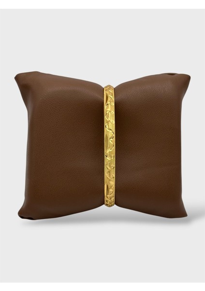 Çelik 22 Ayar Altın Kaplama Desenli Kalın Ajda Bilezik - 1 Adet fiyatları