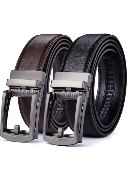 2 Adet Otomatik Tokalı Deliksiz Erkek Kemeri