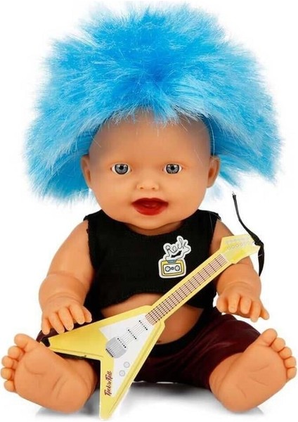 Oyuncak Punk Nil Bebek Renkli Saçlı 23 cm 20050