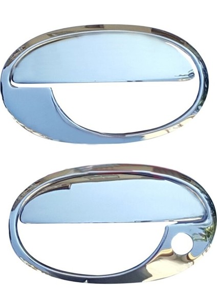 Opel Combo Uyumlu Kapı Kolu 2 Parça 2002-2010 Paslanmaz Krom