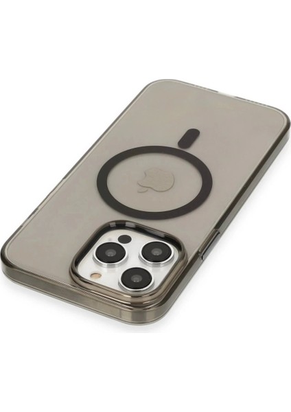 iPhone 13 Pro Max Kılıf Tron Şeffaf Magsafe Kapak - Siyah fiyatları