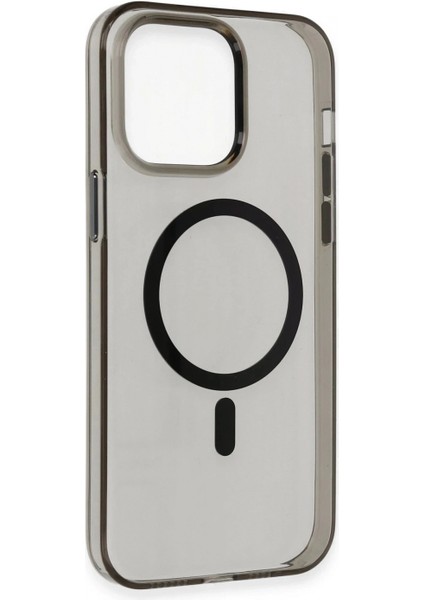 iPhone 13 Pro Max Kılıf Tron Şeffaf Magsafe Kapak - Siyah fırsatları