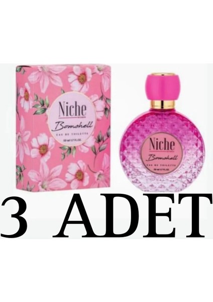 Niche Bomshell Kadın Parfüm Edt 50 ml 3 Adet fiyatları