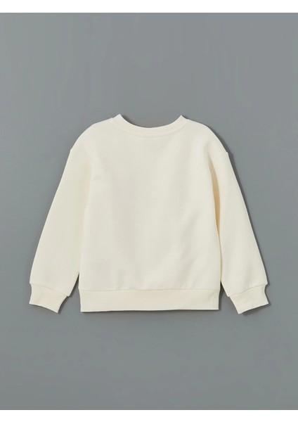 Lcw Kids Ekru Bisiklet Yaka Kız Çocuk Kalın Sweatshirt fiyatları