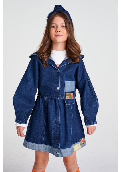 Bg Store Kız Çocuk Denim Ceket modelleri